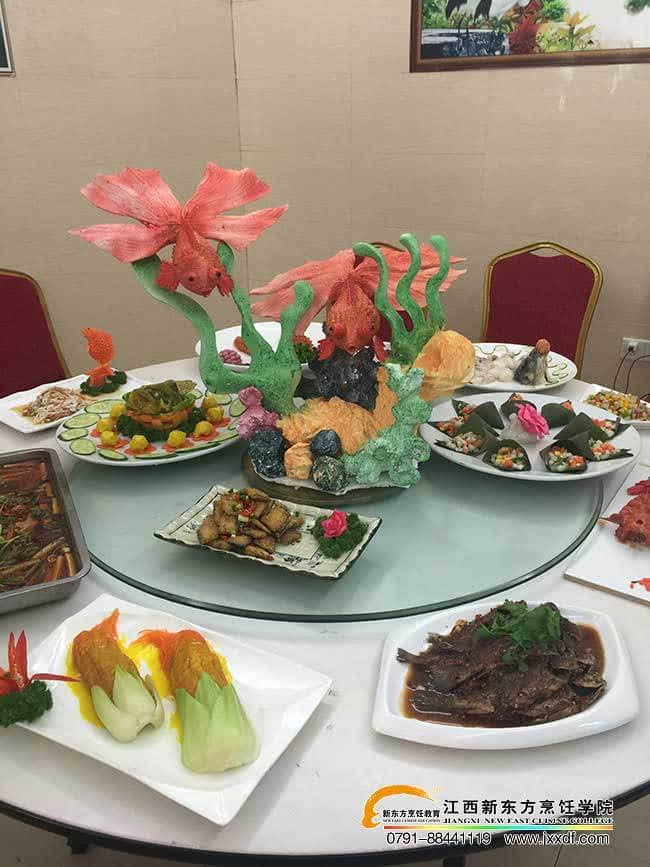 江西省新東方烹飪學校特色原料制作