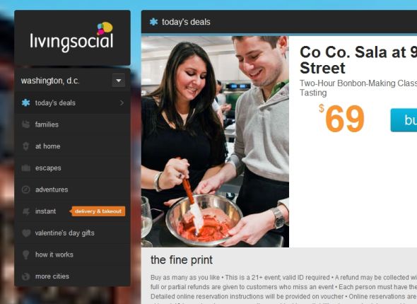 LivingSocial是團購巨頭Groupon的最大競爭對手 LivingSocial是團購巨頭Groupon的最大競爭對手