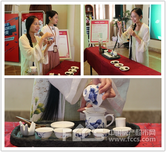 老師現(xiàn)場演示 佳源·優(yōu)優(yōu)花園暑期課堂之少兒茶道美學(xué)歡樂開課