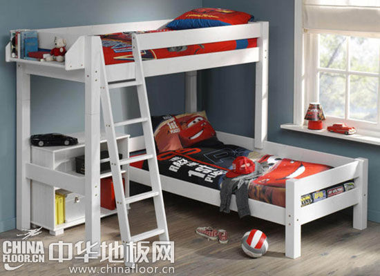 兒童房淺色地板裝修效果圖