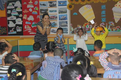 寶雞幼兒園:3.jpg 寶雞幼兒園培養幼兒安全防護意識(組圖)