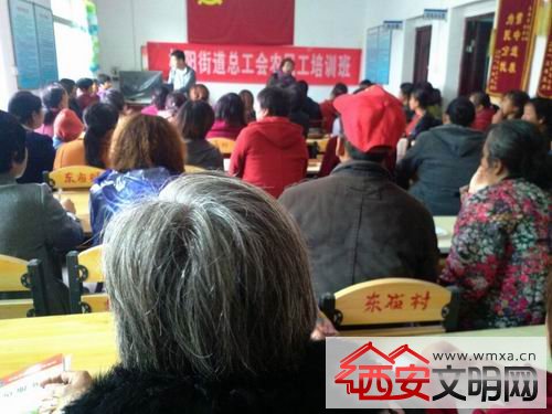 家政服務技能培訓走進櫟陽街辦東廟村